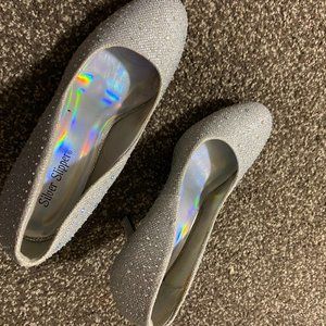 silver heels